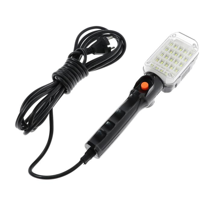 Светильник переносной светодиодный Luazon Lighting с выключателем, 12 Вт, 25LED, 5 м, черный Светильник переносной светодиодный Luazon Lighting с выключателем, 12 Вт, 25LED, 5 м, черный