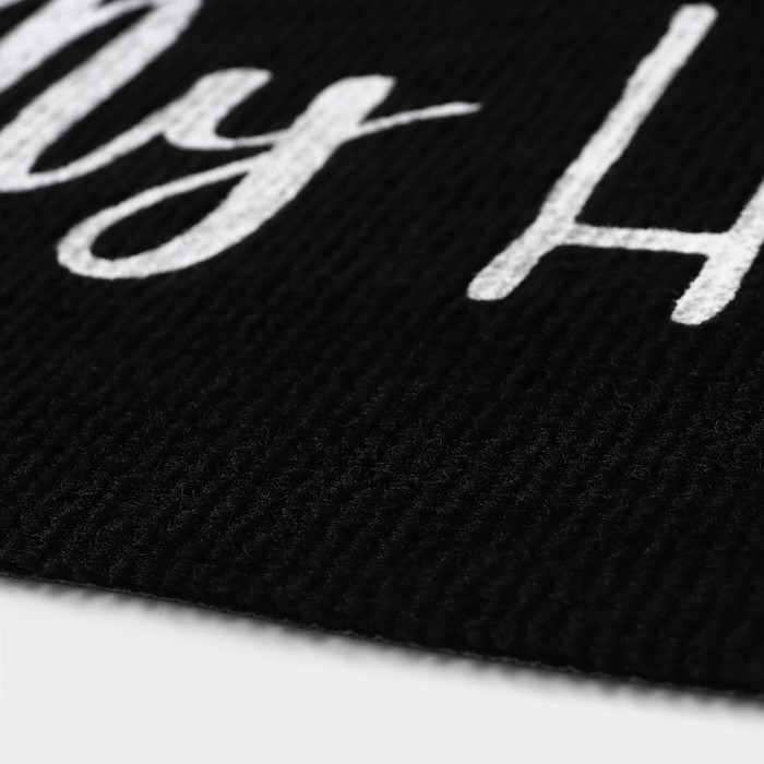 Коврик придверный Доляна My home, 50×80 см, влаговпитывающий, светящийся в темноте, цвет чёрный Коврик придверный Доляна My home, 50×80 см, влаговпитывающий, светящийся в темноте, цвет чёрный