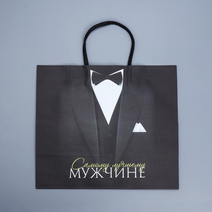 Пакет подарочный крафтовый, упаковка, «Лучшему мужчине», 32 х 28 х 15 см Пакет подарочный крафтовый, упаковка, «Лучшему мужчине», 32 х 28 х 15 см