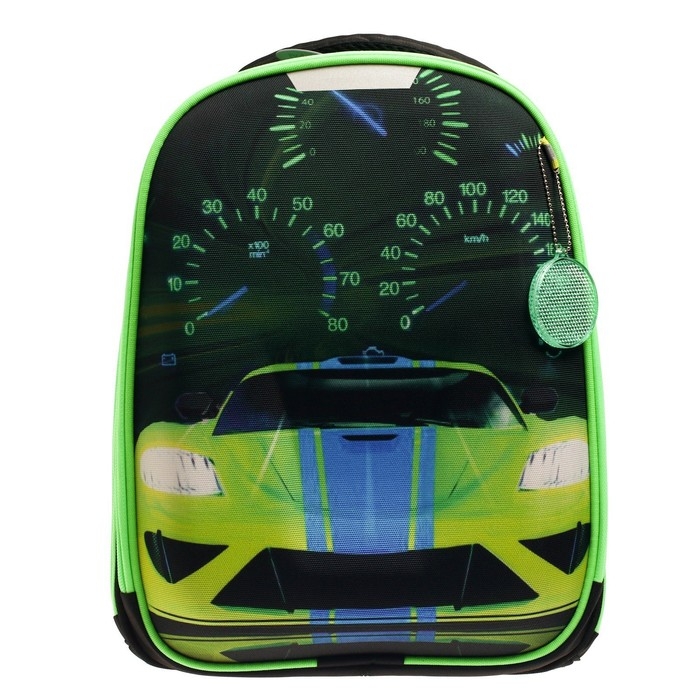 Рюкзак каркасный школьный, 37 х 28 х 19 см, Calligrata К Рюкзак каркасный школьный, 37 х 28 х 19 см, Calligrata К "Тачка"