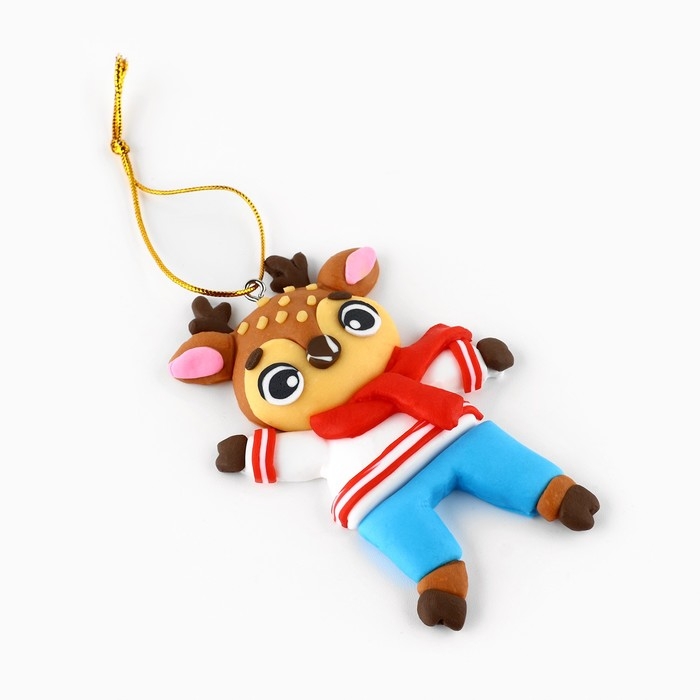 Ёлочная игрушка новогодняя «Олененок», на Новый год, 6 х 9,3 см Ёлочная игрушка новогодняя «Олененок», на Новый год, 6 х 9,3 см