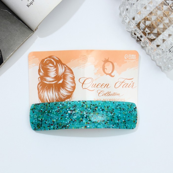 Заколка-автомат для волос Заколка-автомат для волос "Вета" стиль крапинка, 9 см, микс