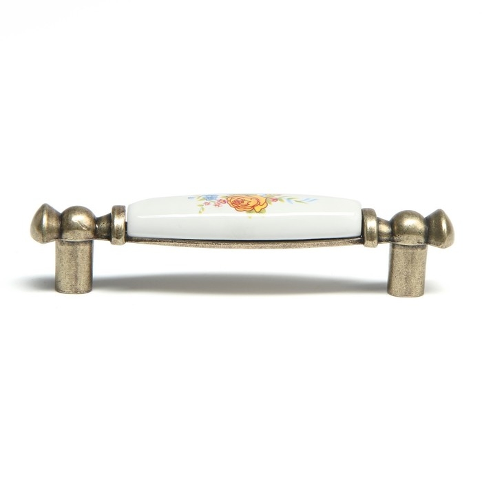 Ручка скоба ROSE CAPPIO Ceramics, 96 мм, цвет бронза Ручка скоба ROSE CAPPIO Ceramics, 96 мм, цвет бронза