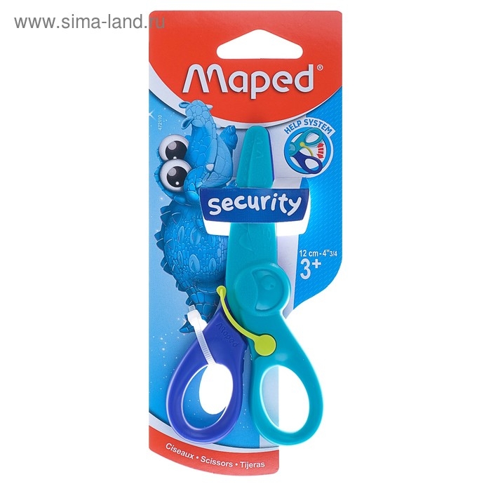 Ножницы детские 12 см KIDIPulse, безопасные, с лезвиями из стекловолокна, в блистере Ножницы детские 12 см KIDIPulse, безопасные, с лезвиями из стекловолокна, в блистере