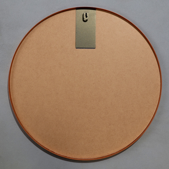 Зеркало настенное в круглом корпусе из металла,  D=60, медный Рубин