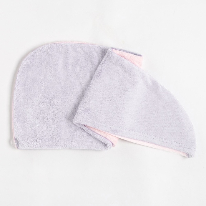 Чалма для сушки волос Этель «Двухцветная», цв.розовый/фиолетовый, 65*25 см, 100% п/э Чалма для сушки волос Этель «Двухцветная», цв.розовый/фиолетовый, 65*25 см, 100% п/э