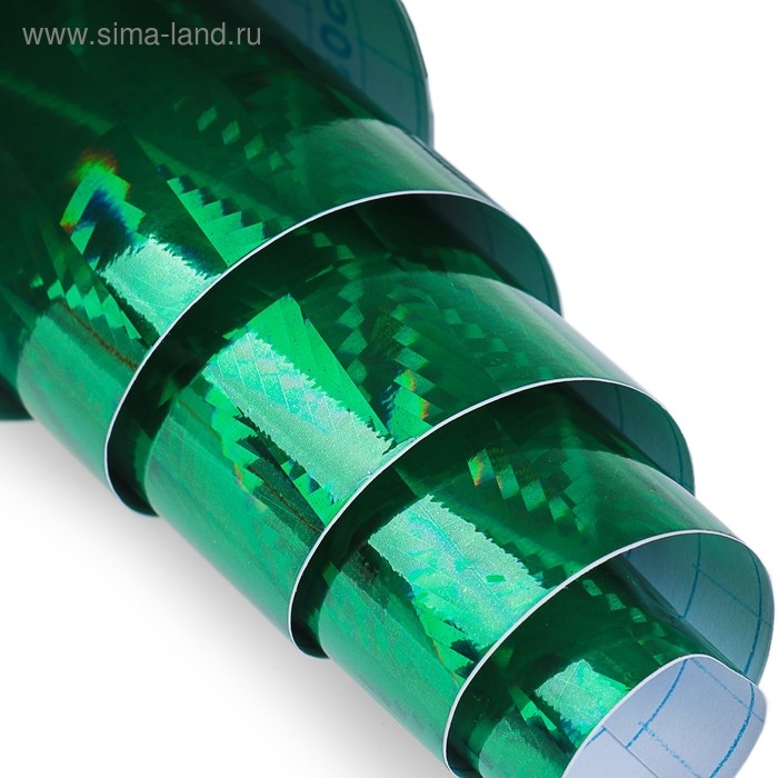 Плёнка самоклеящаяся Плёнка самоклеящаяся "Ромбы", голография, зелёная, 0.45 х 3 м, 30 мкр
