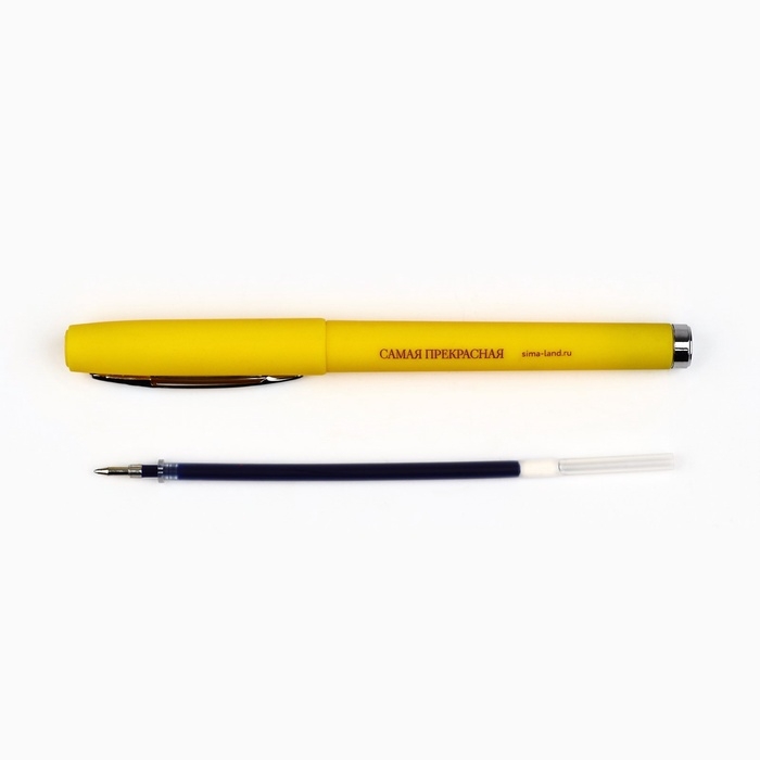 Ручка гелевая, синяя паста, 0.7 мм, пластик «8 марта» Ручка гелевая, синяя паста, 0.7 мм, пластик «8 марта»