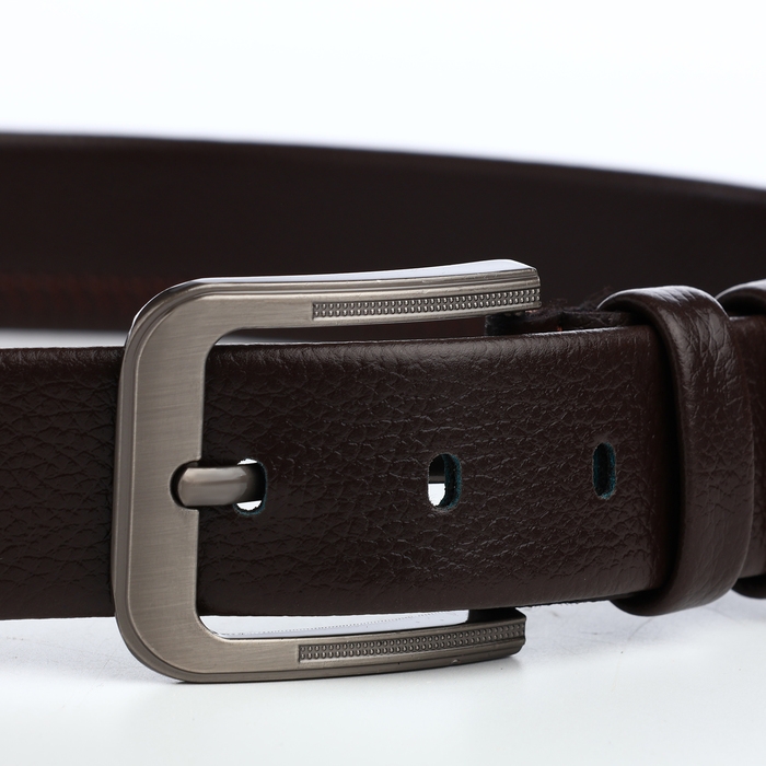 Ремень мужской, ширина 4 см, винт, пряжка металл, цвет коричневый Ремень мужской, ширина 4 см, винт, пряжка металл, цвет коричневый