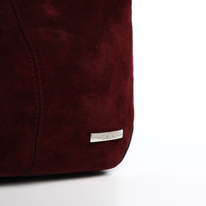 Сумка-мешок на молнии, цвет бордовый Сумка-мешок на молнии, цвет бордовый