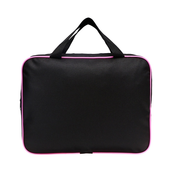 Папка для труда А4 на молнии текстиль 70мм 350 х 270 , черный/розовый «1 сентября» Папка для труда А4 на молнии текстиль 70мм 350 х 270 , черный/розовый «1 сентября»