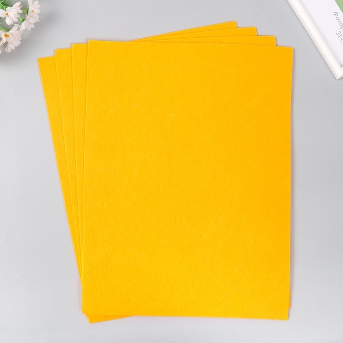 Фетр 2 мм Фетр 2 мм "Апельсин" набор 4 листа 30х40 см