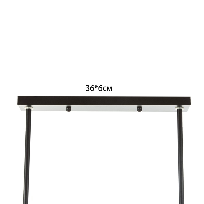 Люстра Люстра "Джозеф" 3x40W E27 черный 36x118x21,5 см BayerLux