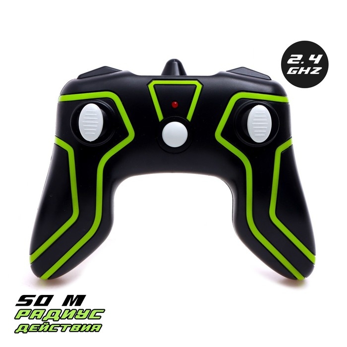 Машина-перевёртыш радиоуправляемая «Трюкач», работает от аккумулятора, цвет зелёный Машина-перевёртыш радиоуправляемая «Трюкач», работает от аккумулятора, цвет зелёный