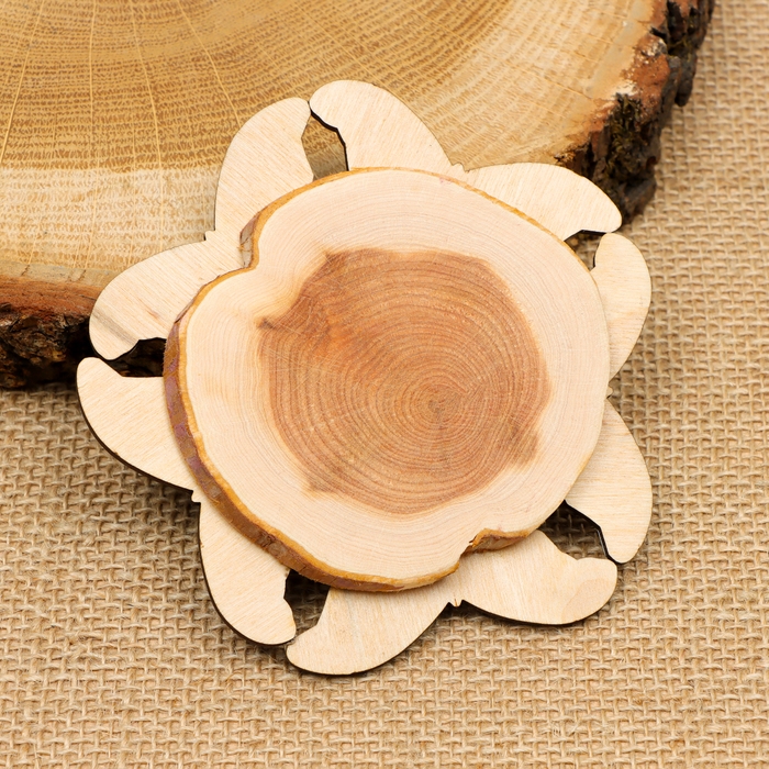 Подставка под горячее Подставка под горячее "Синяя бабочка", 11х11см, можжевельник