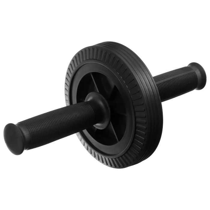 Ролик для пресса ONLYTOP, 27х14 см, с ковриком, цвет чёрный Ролик для пресса ONLYTOP, 27х14 см, с ковриком, цвет чёрный