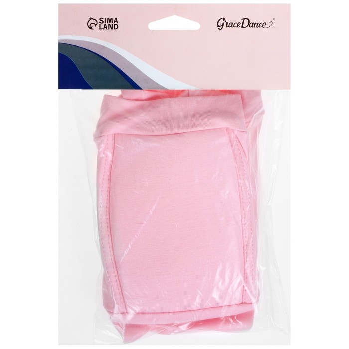 Наколенники для гимнастики и танцев Grace Dance, с уплотнителем, р. M, 11-14 лет, цвет розовый