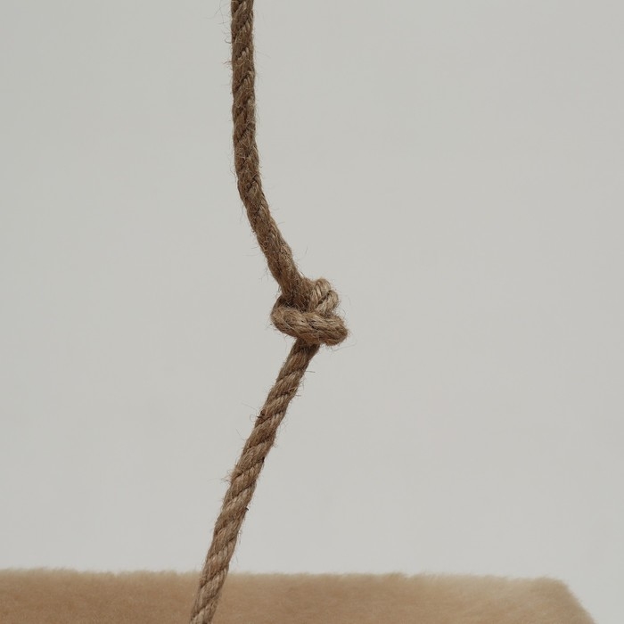 Комплекс для кошек с когтеточкой, с домиком и 2 полками, 37 х 37 х 120 см, бежевый Комплекс для кошек с когтеточкой, с домиком и 2 полками, 37 х 37 х 120 см, бежевый