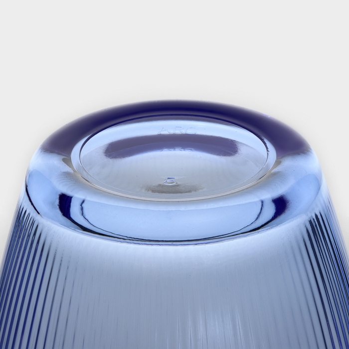 Стакан низкий стеклянный «Концепто Страйпи», 250 мл, цвет синий Стакан низкий стеклянный «Концепто Страйпи», 250 мл, цвет синий