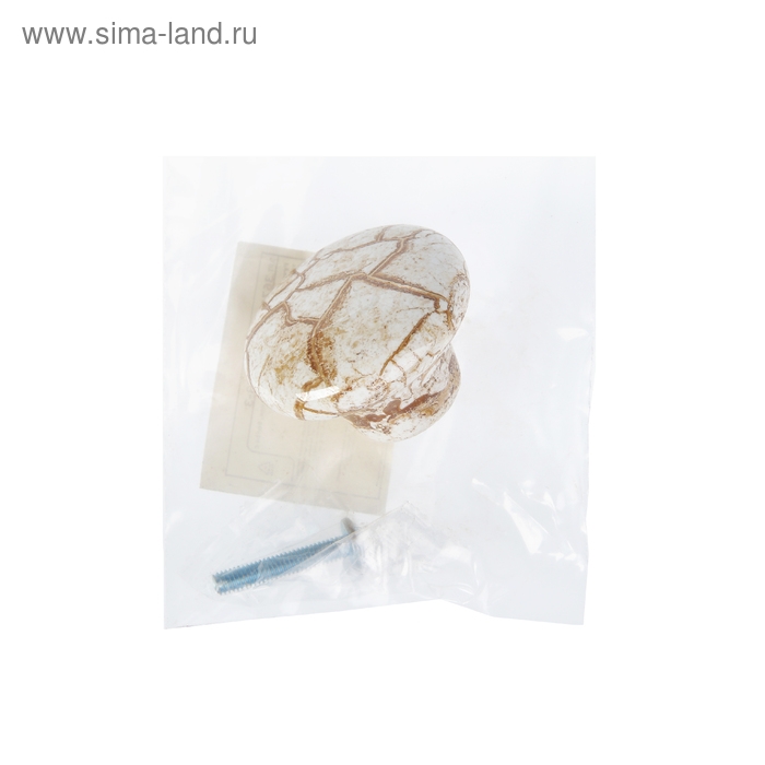 Ручка кнопка ART CAPPIO Ceramics 011, d=38, керамическая, белая с текстурой Ручка кнопка ART CAPPIO Ceramics 011, d=38, керамическая, белая с текстурой