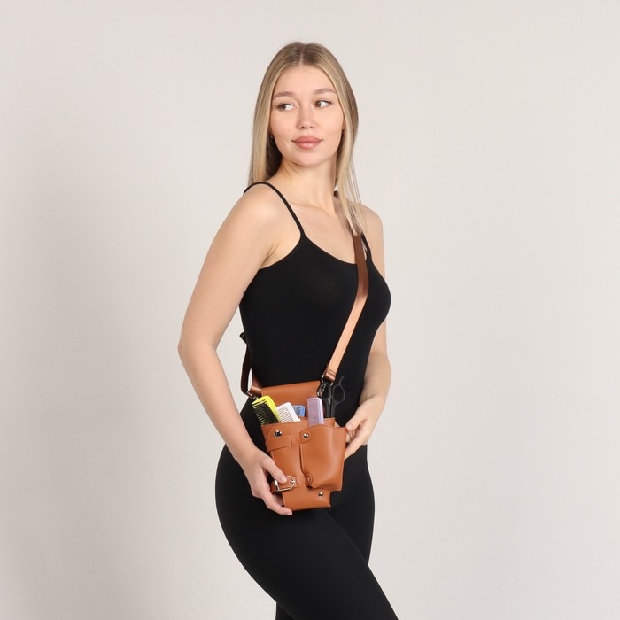 Сумка для мастера, 23 × 13,7 см, длина ремня 117 см, цвет МИКС Сумка для мастера, 23 × 13,7 см, длина ремня 117 см, цвет МИКС