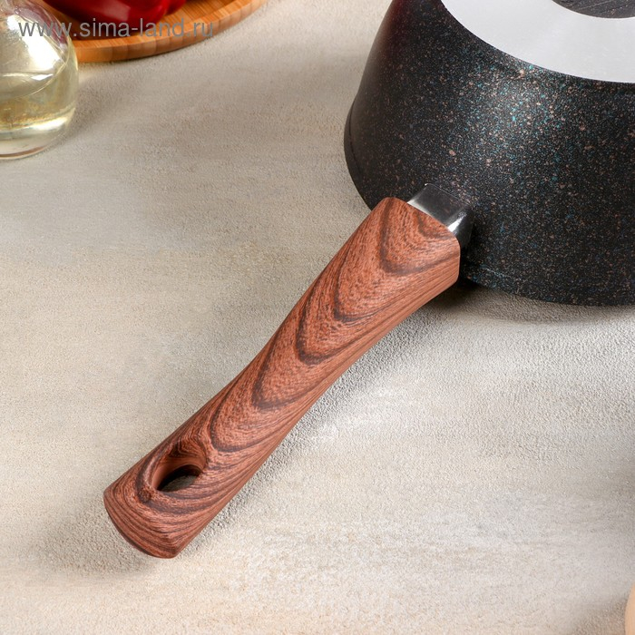 Ковш Grаnit ultrа, 2,2 л, d=21 см, стеклянная крышка, съёмная ручка, антипригарное покрытие Ковш Grаnit ultrа, 2,2 л, d=21 см, стеклянная крышка, съёмная ручка, антипригарное покрытие