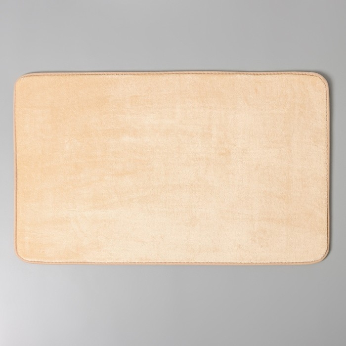 Коврик для ванной с эффектом памяти SAVANNA Memory foam, 50×80 см, цвет бежевый Коврик для ванной с эффектом памяти SAVANNA Memory foam, 50×80 см, цвет бежевый