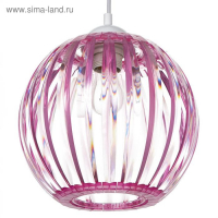Светильник BayerLux 3330/1, 1хЕ27 15Вт, розовый 21х24+60 см