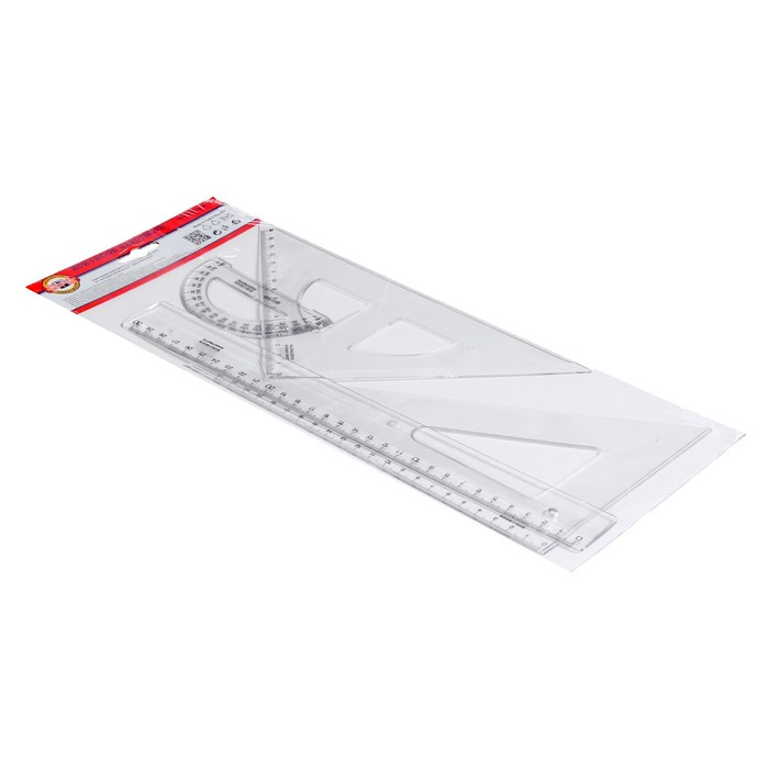 Набор геометрический большой Koh-I-Noor, прозрачный Набор геометрический большой Koh-I-Noor, прозрачный