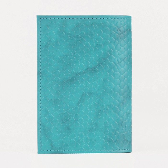 Обложка для паспорта TEXTURA, цвет бирюзовый