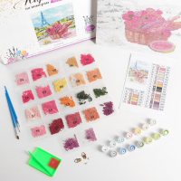 Картина по номерам с алмазной мозаикой без подрамника «Пикник в Париже», 30 х 40 см