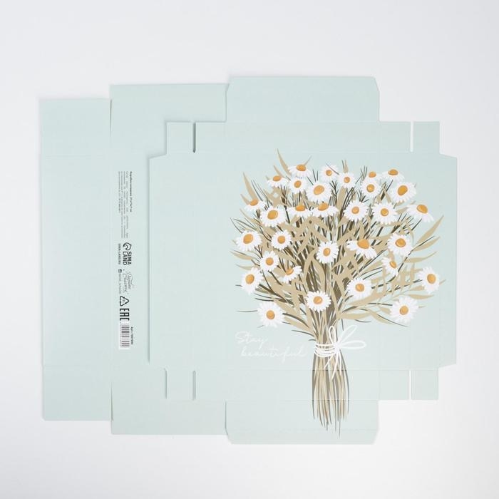 Коробка подарочная складная, упаковка, «Ромашки», 21 х 15 х 7 см Коробка подарочная складная, упаковка, «Ромашки», 21 х 15 х 7 см