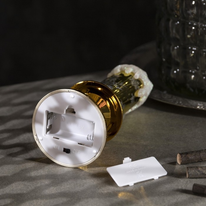 Светодиодная фигура «Свеча со снеговиком» 7 × 20 × 7 см, пластик, батарейки АААх2 (не в комплекте), свечение тёплое белое Светодиодная фигура «Свеча со снеговиком» 7 × 20 × 7 см, пластик, батарейки АААх2 (не в комплекте), свечение тёплое белое