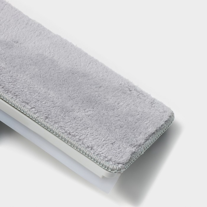 Щётка для окон Raccoon, стальная телескопическая ручка 82(126) см, насадка из микрофибры 25×9 см, цвет белый Щётка для окон Raccoon, стальная телескопическая ручка 82(126) см, насадка из микрофибры 25×9 см, цвет белый