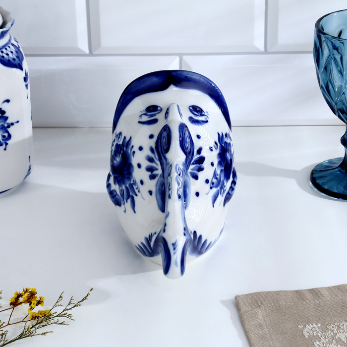 Подставка для ложек «Чудо-рыба», 10х16,5х13,5, гжель Подставка для ложек «Чудо-рыба», 10х16,5х13,5, гжель