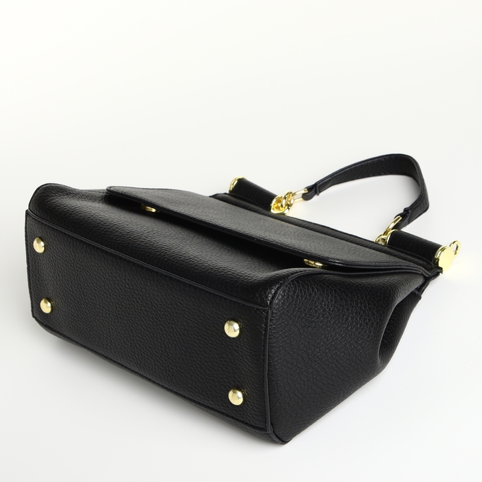 Сумка женская на магните TEXTURA, маленький размер, цвет чёрный Сумка женская на магните TEXTURA, маленький размер, цвет чёрный