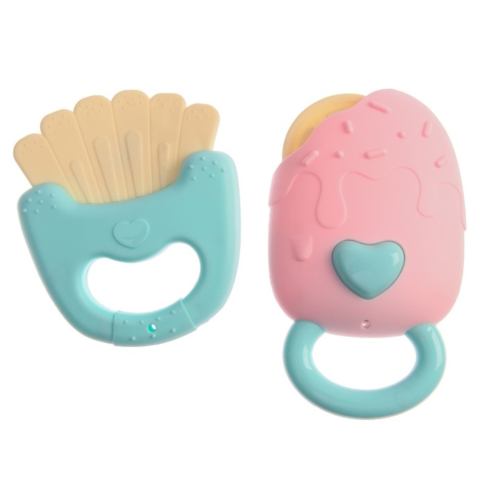 Набор погремушек и прорезывателей «Нежность», 5 шт., Крошка Я Набор погремушек и прорезывателей «Нежность», 5 шт., Крошка Я