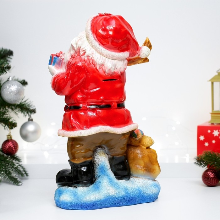 Копилка  Копилка "Дед мороз малый" красный 21х34см