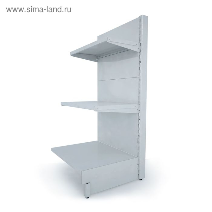 Панель для стеллажа, 35×125 см, перфорированная, цвет белый Панель для стеллажа, 35×125 см, перфорированная, цвет белый