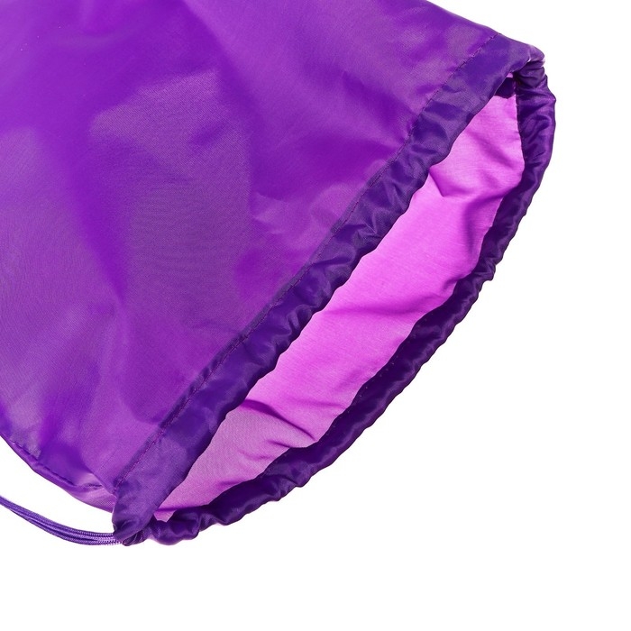 Мешок для обуви 490 Х 410 мм,  Мешок для обуви 490 Х 410 мм, "Стандарт" MAX, (мягкий полиэстер, плотность 210 D), фиолетовый