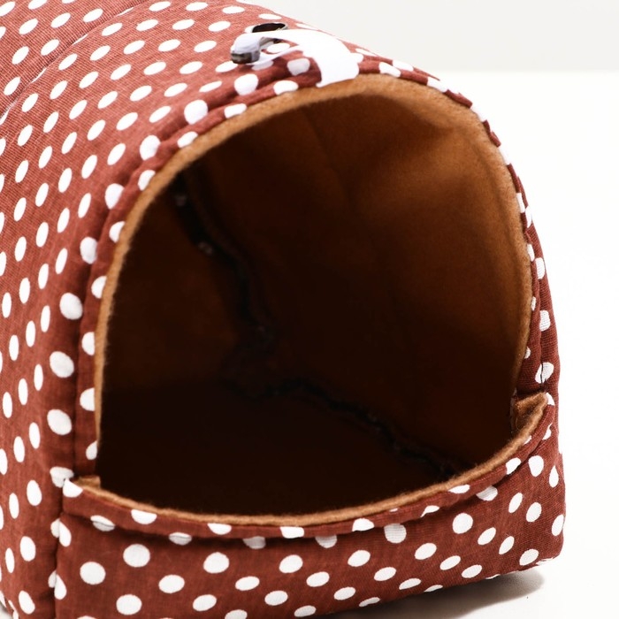 Домик  Домик "Шалаш" для грызунов 17*22*17 см, бязь флис, поролон