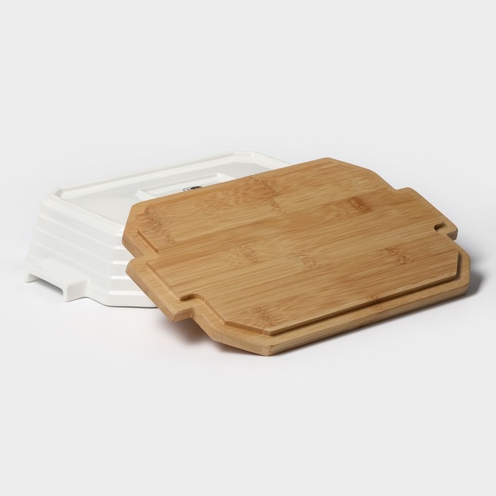 Форма для выпечки из жаропрочной керамики BellaTenero, 31×19×7,5 см, цвет белый Форма для выпечки из жаропрочной керамики BellaTenero, 31×19×7,5 см, цвет белый