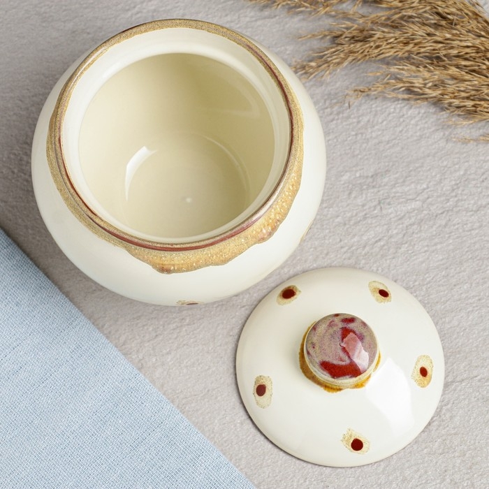 Горшок для запекания "Русский" 0,5л / 12х13см, карамель