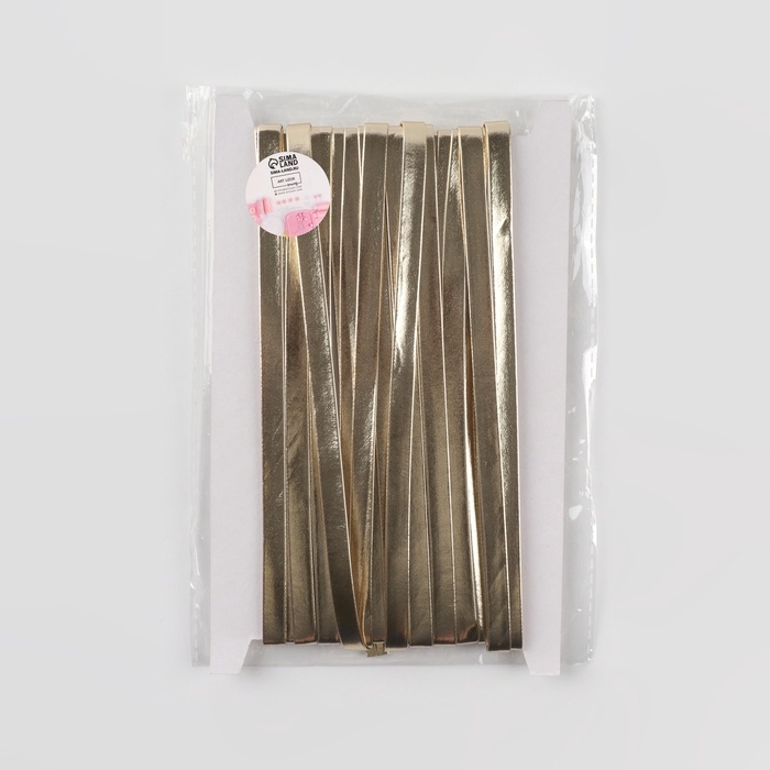 Косая бейка, кожзам, 8 мм × 10 ± 1 м, цвет бежевый Косая бейка, кожзам, 8 мм × 10 ± 1 м, цвет бежевый