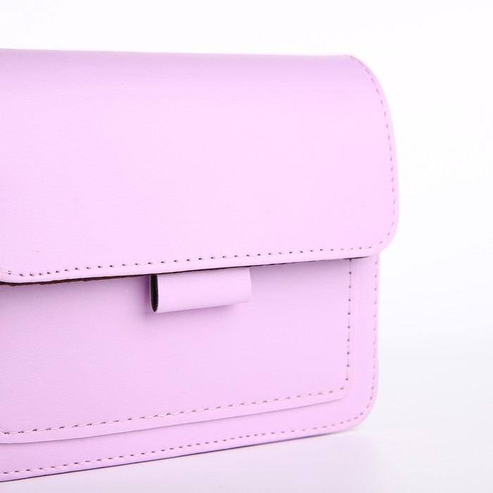 Сумка женская-мессенджер, цвет cиреневый 17х14х6 см Сумка женская-мессенджер, цвет cиреневый 17х14х6 см