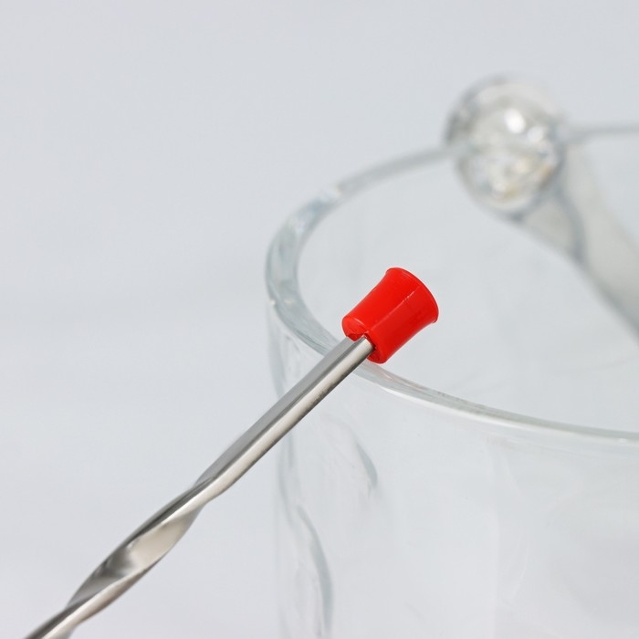 Ложка барная с мадлером из нержавеющей стали, длина 29,5 см, цвет серебряный Ложка барная с мадлером из нержавеющей стали, длина 29,5 см, цвет серебряный