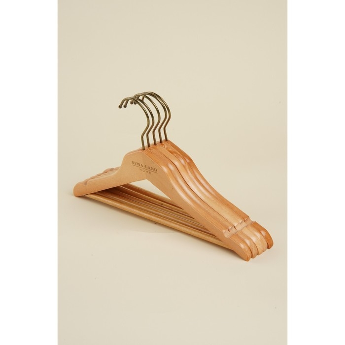 Плечики - вешалки для одежды SL Home, 5 шт, детские, дерево лотос, 33×21 см Плечики - вешалки для одежды SL Home, 5 шт, детские, дерево лотос, 33×21 см