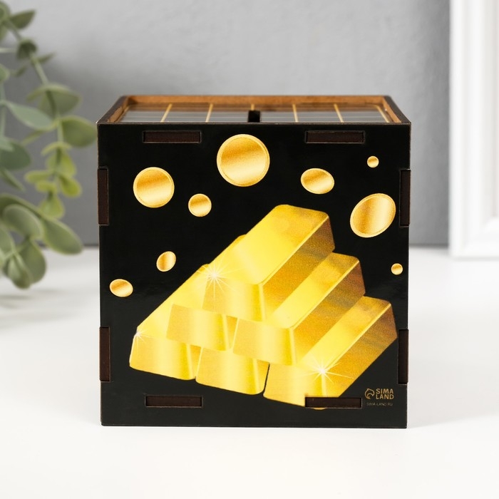 Копилка куб Копилка куб "Исполнения желаний" 10х10х10 см