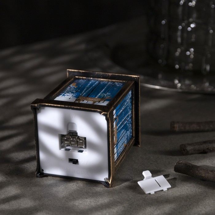 Светодиодная фигура «Фонарь с оленем» 6 × 13 × 6 см, пластик, батарейки AG13х3 (в комплекте), свечение тёплое белое Светодиодная фигура «Фонарь с оленем» 6 × 13 × 6 см, пластик, батарейки AG13х3 (в комплекте), свечение тёплое белое