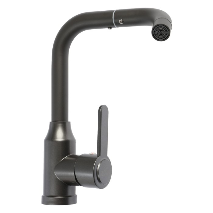 Смеситель для кухни ZEIN Z3703, поворотный излив высотой 20 см, ABS-пластик, графит Смеситель для кухни ZEIN Z3703, поворотный излив высотой 20 см, ABS-пластик, графит